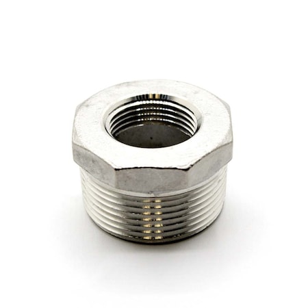 1-1/2 X 1-1/4 Hex Bushing Stainless Steel, Bulk